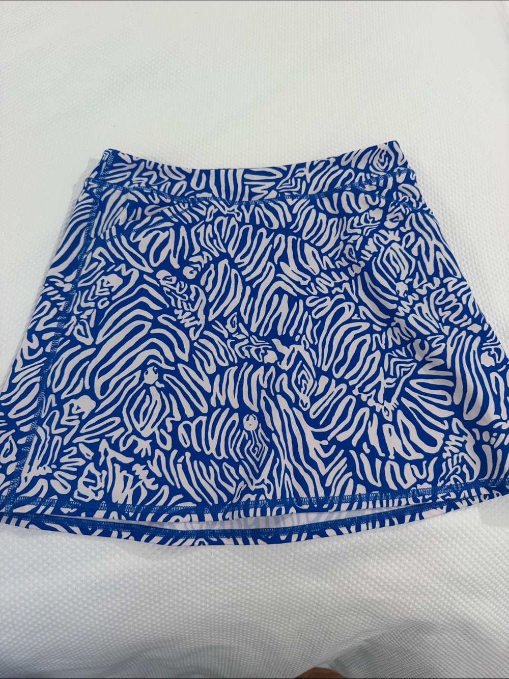Lilly Pulitzer Blue and White Printed Skort